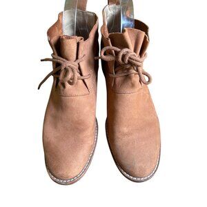 EILEEN FISHER Rey Womens Bootie Nubuck Suede Leather Lace-up Boot Sz 8